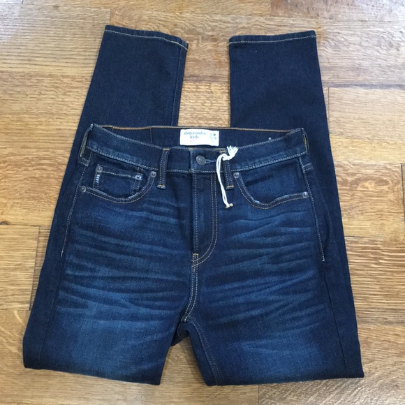 Abercrombie kids taper fit slim jeans size 13/14 - Picture 1 of 8
